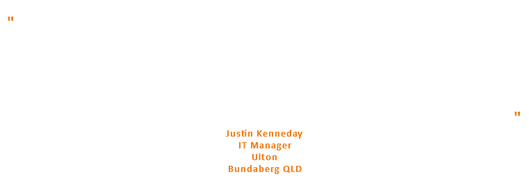 &nbsp;" We have been working with Tony and his team/Bundaberg Home Theatre (BHT) on projects for over 7 years now and rely on their skills and expertise whenever we have an audio visual need. They have been responsible for the fit out of the boardrooms in our regional offices as well as supplying and installing all of the AV and integration equipment for our latest office renovation that included two training rooms and four meeting rooms. They take the time to understand our needs and requirements and recommend the right solution for us. The level of finish and detail shown by the team is so impressive that a number of our partners have trusted Bundy Home Theatre to install home automation in their own home builds. " Justin Kenneday IT Manager Ulton Bundaberg QLD
